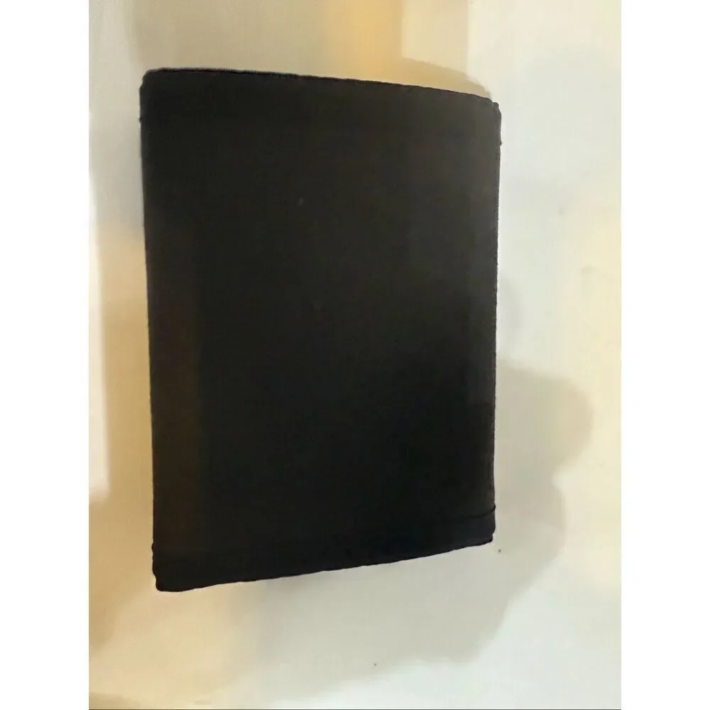 Dante Men's Handcrafted Leather Card Slots Trifold Wallet Black